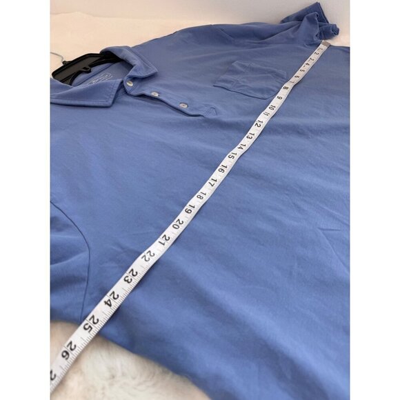 Peter Millar Men's Size XXL Blue Polo Shirt Cotton/Spandex *Discoloration* - Picture 4 of 12